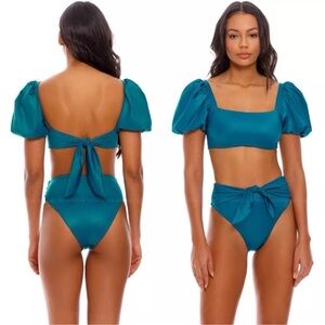 Agua Bendita blue bikini set Calista Isabella small medium